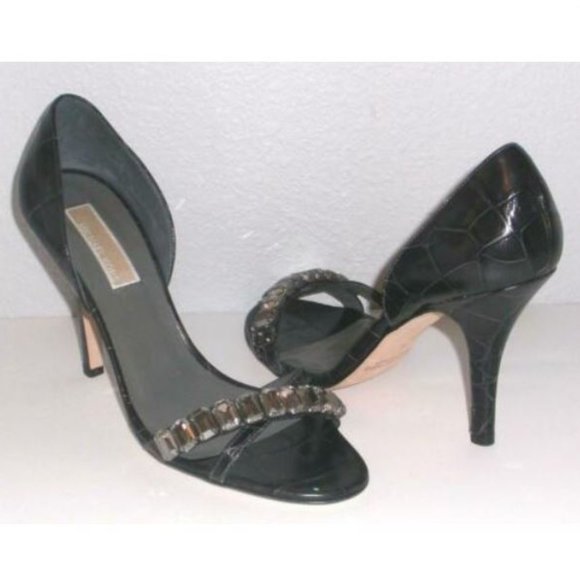 Michael Kors D'Orsay Jeweled Pumps Sandals 7.5 - Picture 1 of 8